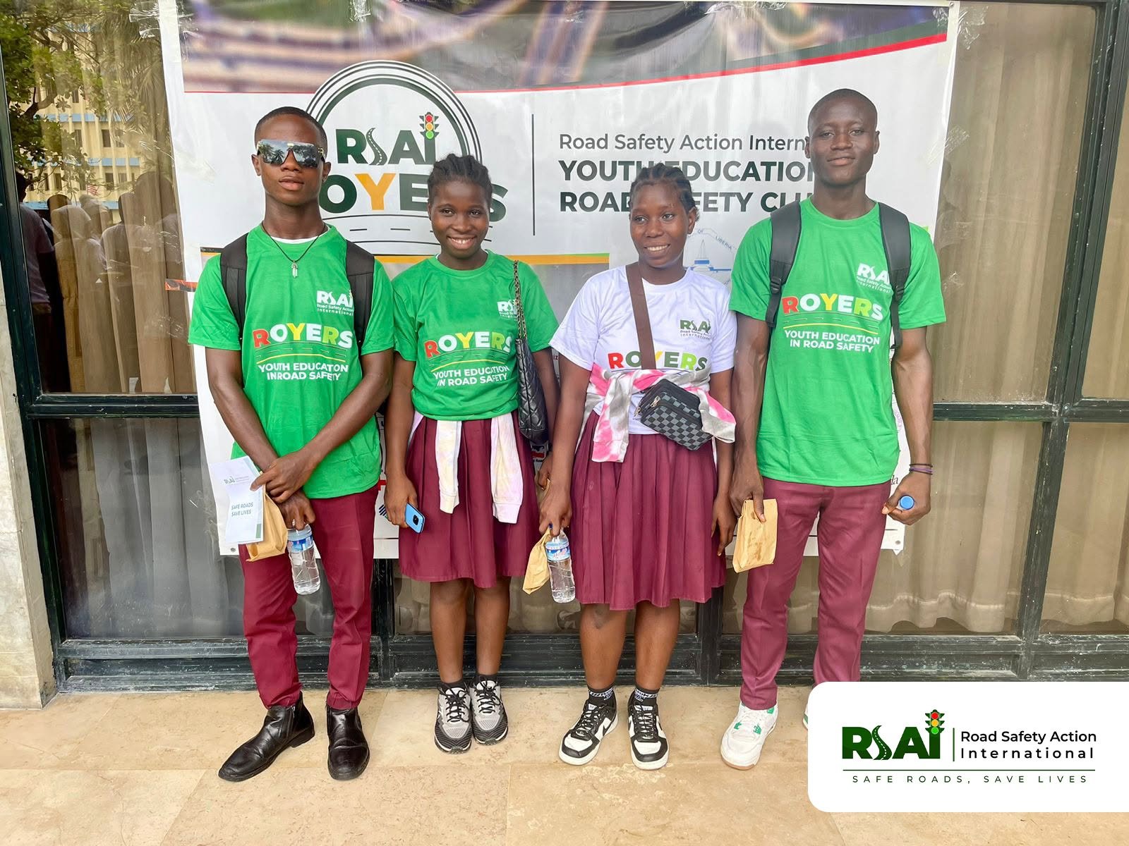 ROYERS club members at the Youth Education in Road Safety Club launch.