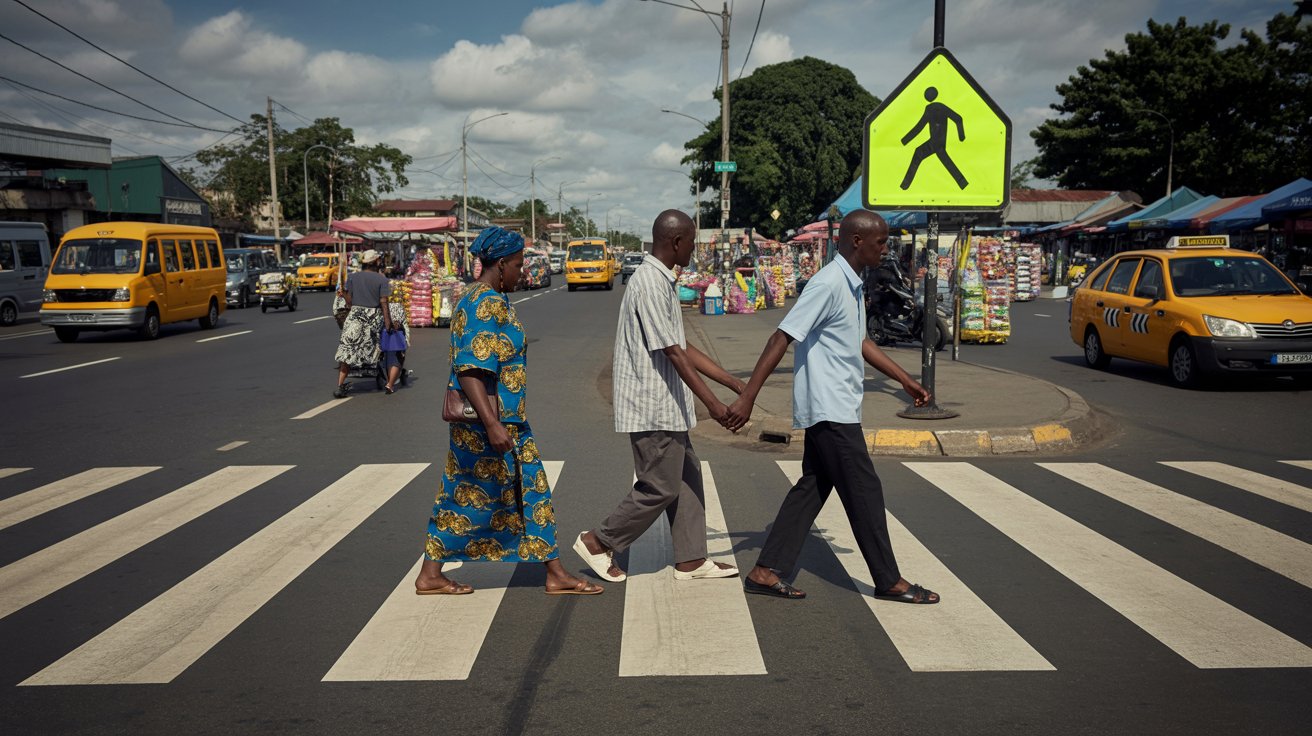 Crosswalk in Liberia